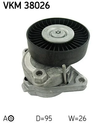 Diržo įtempiklis, V formos rumbuotas diržas SKF VKM 38026