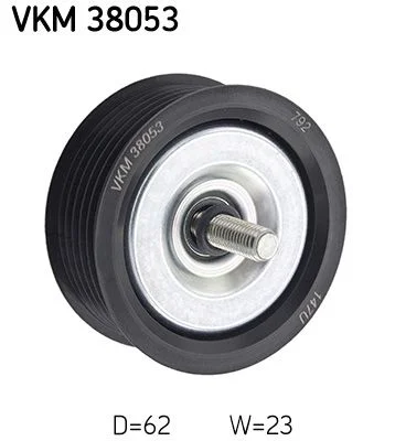 Vratná/vodiaca kladka, rebrovaný klinový remeň SKF VKM 38053