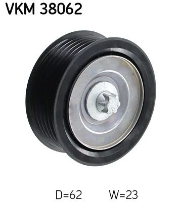 Vratná/vodiaca kladka, rebrovaný klinový remeň SKF VKM 38062