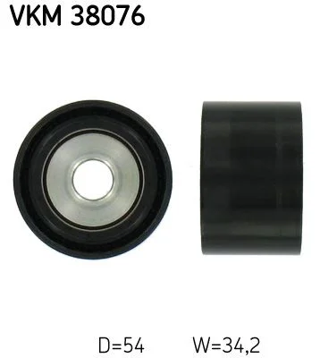 Deflection/Guide Pulley, V-ribbed belt SKF VKM 38076