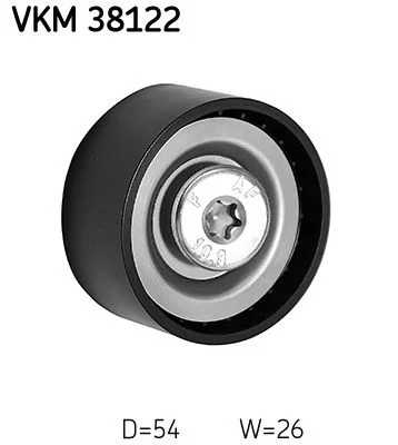 Deflection/Guide Pulley, V-ribbed belt SKF VKM 38122
