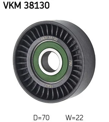 Vratná/vodiaca kladka, rebrovaný klinový remeň SKF VKM 38130
