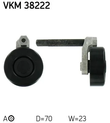 Napínacia kladka, rebrovaný klinový remeň SKF VKM38222