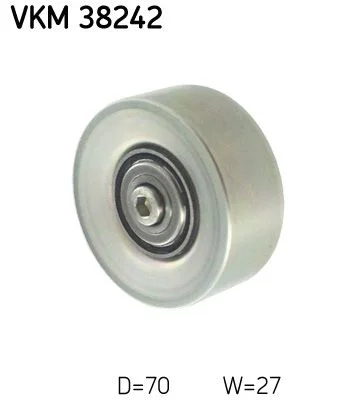 Deflection/Guide Pulley, V-ribbed belt SKF VKM 38242