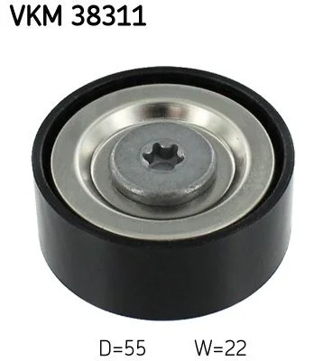 Deflection/Guide Pulley, V-ribbed belt SKF VKM 38311