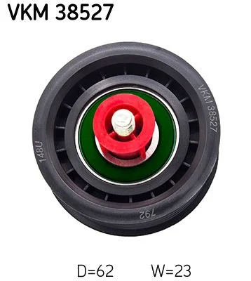 Vratná/vodiaca kladka, rebrovaný klinový remeň SKF VKM 38527