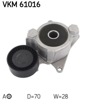 Diržo įtempiklis, V formos rumbuotas diržas SKF VKM 61016