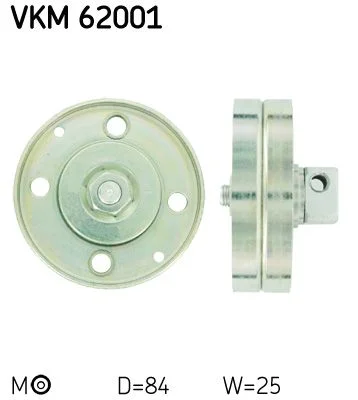 Belt Tensioner, V-ribbed belt SKF VKM 62001