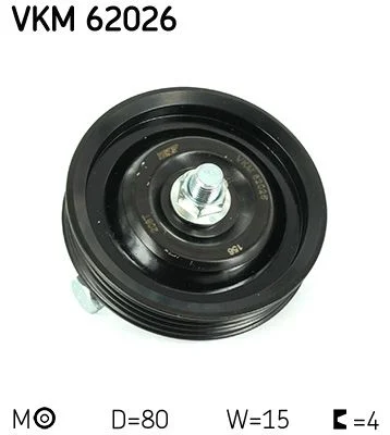 Napínač remeňa, klinový rebrovaný remeň SKF VKM 62026