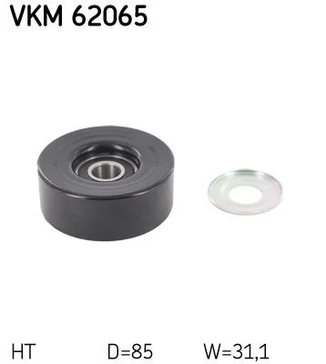 Napínacia kladka, rebrovaný klinový remeň SKF VKM62065