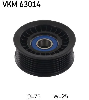 Vratná/vodiaca kladka, rebrovaný klinový remeň SKF VKM 63014