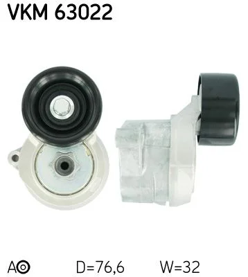 Diržo įtempiklis, V formos rumbuotas diržas SKF VKM 63022