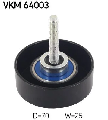 Vratná/vodiaca kladka, rebrovaný klinový remeň SKF VKM 64003