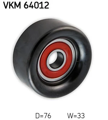 Vratná/vodiaca kladka, rebrovaný klinový remeň SKF VKM 64012