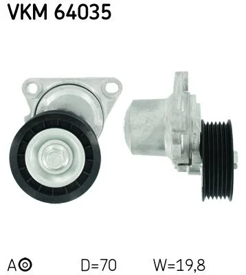 Napínač remeňa, klinový rebrovaný remeň SKF VKM 64035