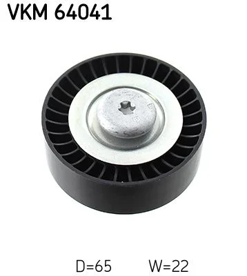Deflection/Guide Pulley, V-ribbed belt SKF VKM64041