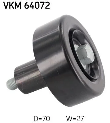 Deflection/Guide Pulley, V-ribbed belt SKF VKM 64072