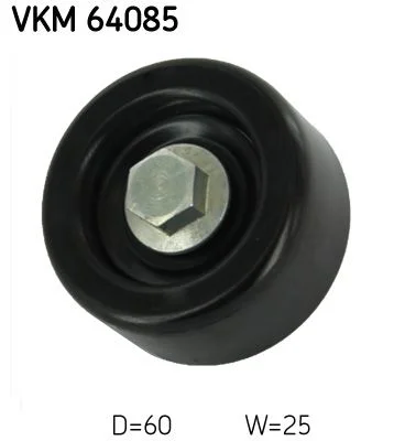 Deflection/Guide Pulley, V-ribbed belt SKF VKM 64085