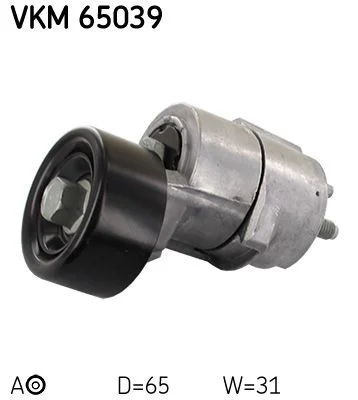 Diržo įtempiklis, V formos rumbuotas diržas SKF VKM 65039