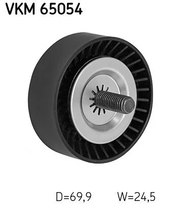 Vratná/vodiaca kladka, rebrovaný klinový remeň SKF VKM 65054