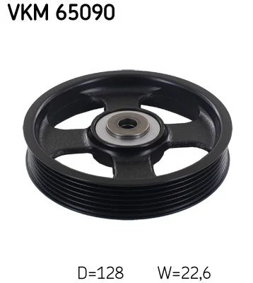 Kreipiantysis skriemulys, V formos rumbuotas diržas SKF VKM 65090