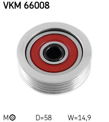 Belt Tensioner, V-ribbed belt SKF VKM 66008