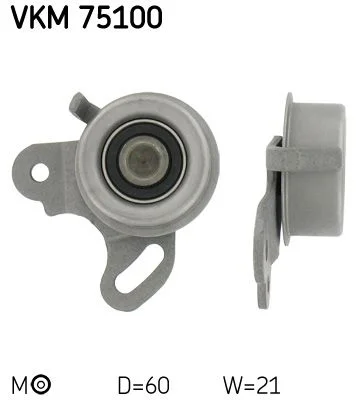 Tensioner Pulley, timing belt SKF VKM 75100