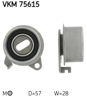 Tensioner Pulley, timing belt SKF VKM75615