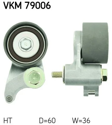 Tensioner Pulley, timing belt SKF VKM 79006