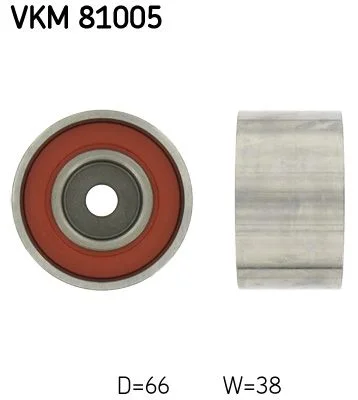 Vratná/vodiaca kladka, rozvodový remeň SKF VKM 81005