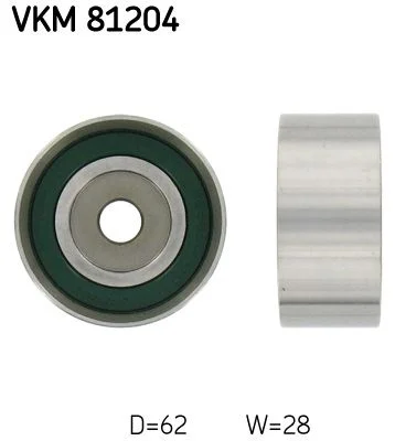 Deflection Pulley/Guide Pulley, timing belt SKF VKM 81204