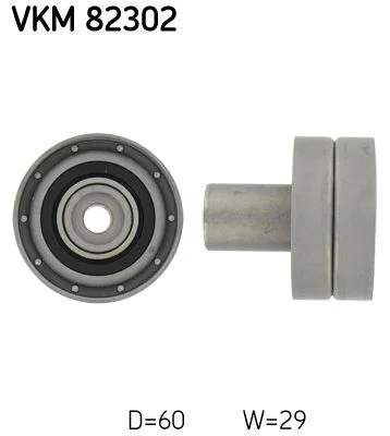 Deflection Pulley/Guide Pulley, timing belt SKF VKM 82302