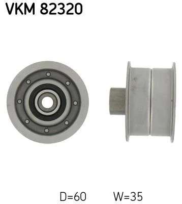 Vratná/vodiaca kladka, rozvodový remeň SKF VKM 82320