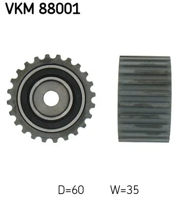 Vratná/vodiaca kladka, rozvodový remeň SKF VKM 88001