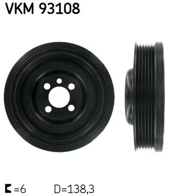 Belt Pulley, crankshaft SKF VKM93108
