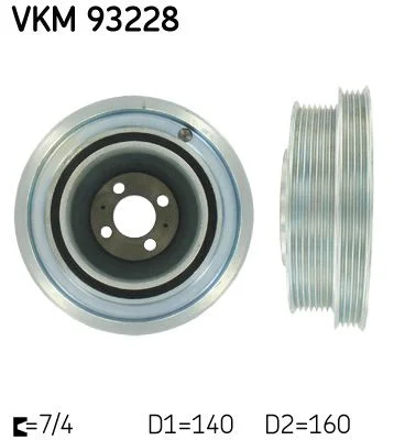 Belt Pulley, crankshaft SKF VKM 93228