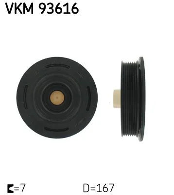 Skriemulys, alkūninis velenas SKF VKM 93616