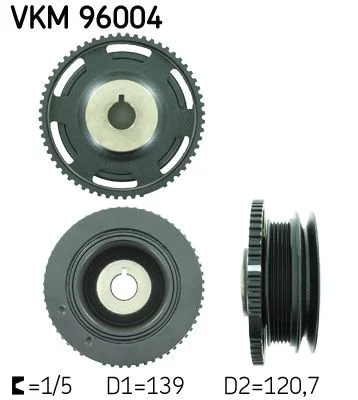 Remenica, kľukový hriadeľ SKF VKM 96004