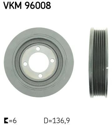 Skriemulys, alkūninis velenas SKF VKM 96008
