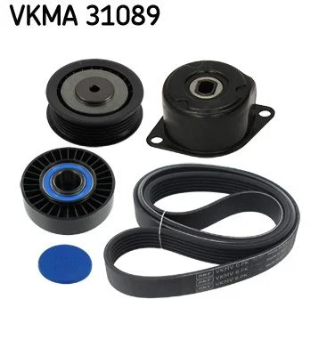 V formos rumbuotas diržas, komplektas SKF VKMA 31089