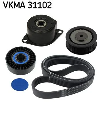 V formos rumbuotas diržas, komplektas SKF VKMA 31102