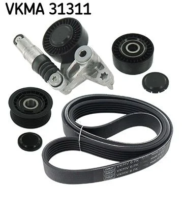 V formos rumbuotas diržas, komplektas SKF VKMA31311
