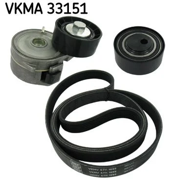 V formos rumbuotas diržas, komplektas SKF VKMA 33151