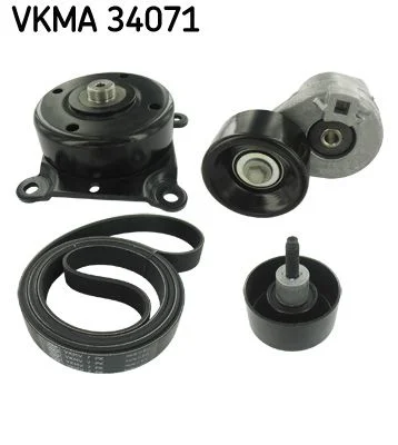V formos rumbuotas diržas, komplektas SKF VKMA 34071