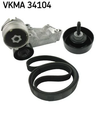 V formos rumbuotas diržas, komplektas SKF VKMA 34104