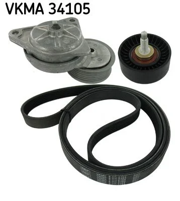 V formos rumbuotas diržas, komplektas SKF VKMA 34105