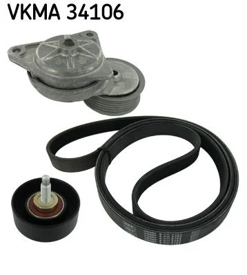 V formos rumbuotas diržas, komplektas SKF VKMA 34106