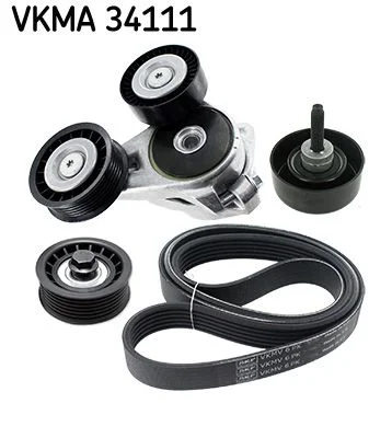 V formos rumbuotas diržas, komplektas SKF VKMA 34111