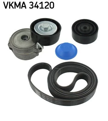 V formos rumbuotas diržas, komplektas SKF VKMA34120