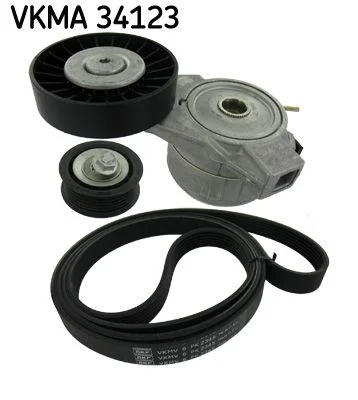 V formos rumbuotas diržas, komplektas SKF VKMA 34123